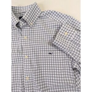 Vineyard Vines Performance Classic Fit Tucker Shirt Men S Gray Check Button Down